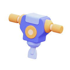 Jack Hammer 3D Illustration