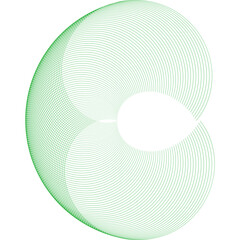 Abstract 3d sphere. Wave element