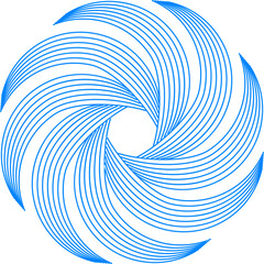 Abstract blue swirl background. Wave element