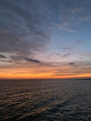 sunset over the sea