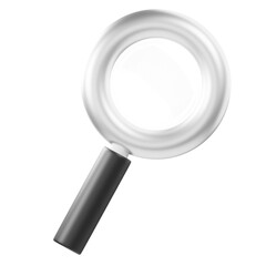 magnifying glass 3d illustration
