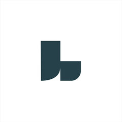 L Abstract logo for sale. Modern L logo. The logo design is made of lines that form a combination of the letter L and in black and white.