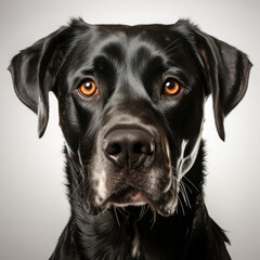 A Great Dane (Canis lupus familiaris) with beautiful dichromatic eyes.