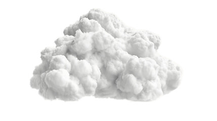 Isolated PNG cutout of a cloud on a transparent background, Generative Ai
