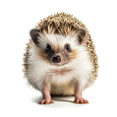 Obraz premium A lovable Hedgehog (Erinaceus europaeus) curiously exploring.