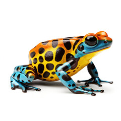 A striking Dart Frog (Dendrobatidae) in vibrant colors.