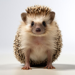 A cute Hedgehog (Erinaceus europaeus) curiously exploring.