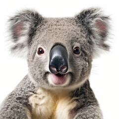 Fototapeta premium A friendly Koala (Phascolarctos cinereus) offering a smile.