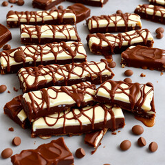 chocolate cake with nuts generative ai