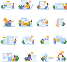 Online News Flat Set