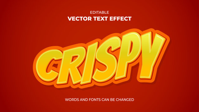crispy editable text effect