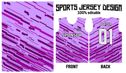 purple background jersey design for sport uniform