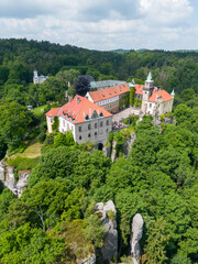 Hruba Skala castle in Český ráj in northern Bohemia