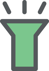 ミニミニカラーアイコン　懐中電灯