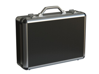 Black suitcase briefcase 3d rendering