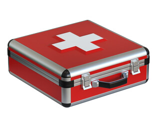 first aid kit - medical case 3d rendering