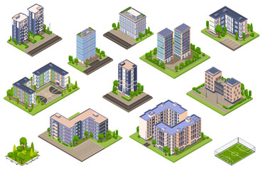 City Blocks Isometric Set