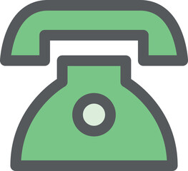 ミニミニカラーアイコン　電話