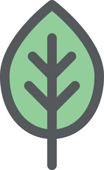 ミニミニカラーアイコン　葉っぱ