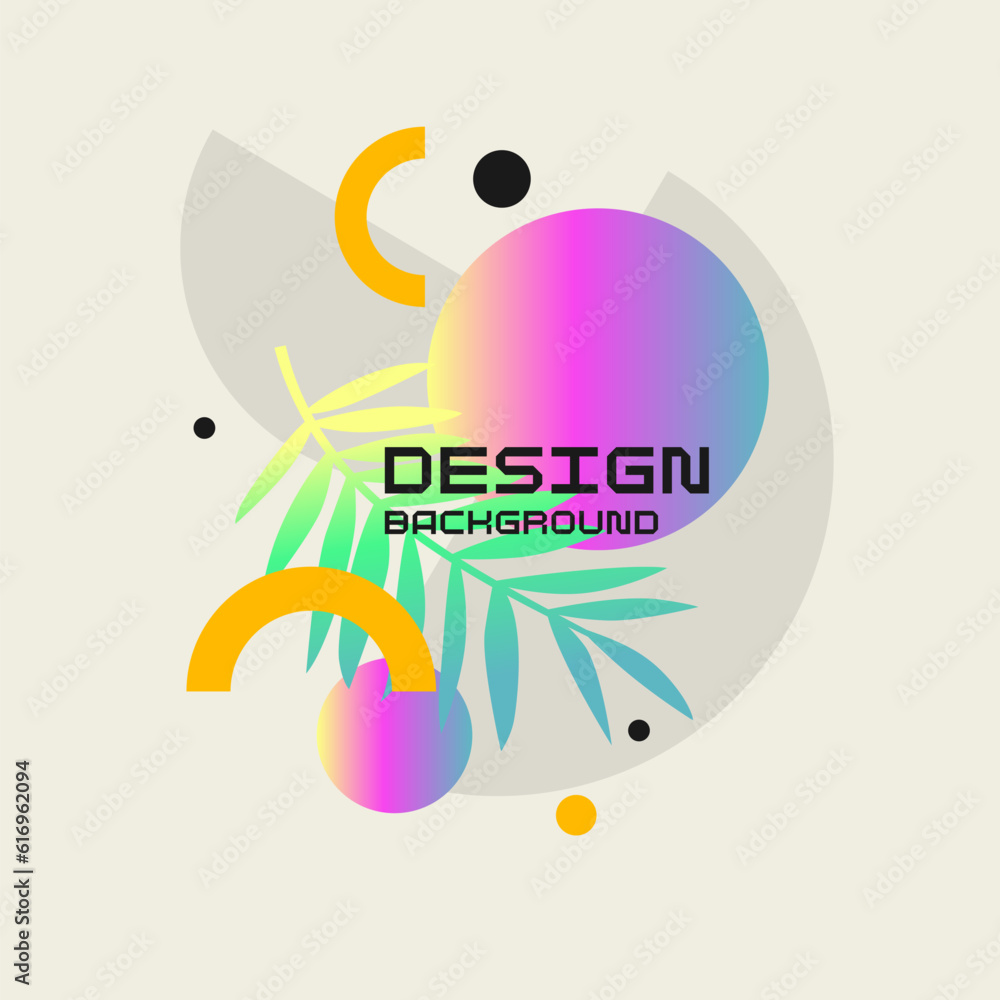 Poster abstract background with simple elements. an image with a composition of geometric elements and shap
