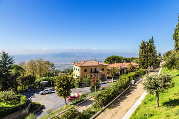 Fototapeta na wymiar Volterra, Italy. View of the city and surroundings