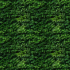 Hedge with green leaves, seamless pixel perfect pattern texture.