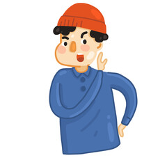 set of people cartoon character 