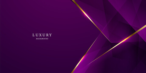 purple abstract background with luxury golden elements vector illustration
