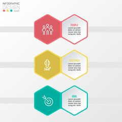 Infographic template business concept with workflow. 