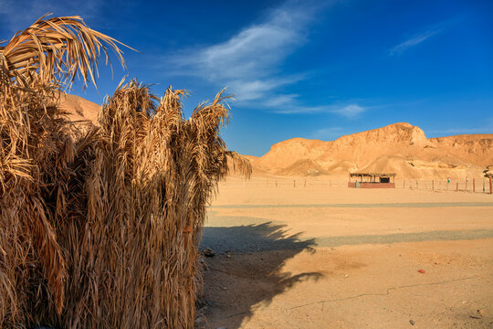 Desert landscape of Bedouin village in Marsa Alam area, Egypt