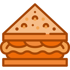sandwich two tone icon