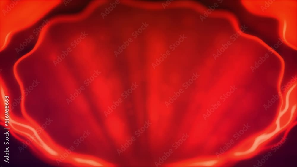 Poster nice red fervent curved figures abstract bokeh background - loop video