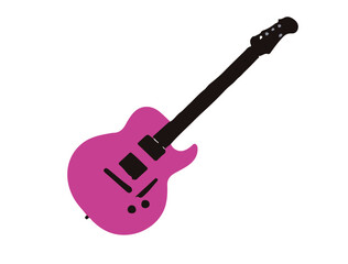 acoustic guitar isolated on white