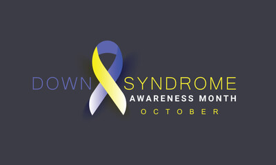Down Syndrome awareness month. background, banner, card, poster, template. Vector illustration.