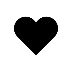 Romantic Heart Icon vector flat design vector illustration on white background..eps