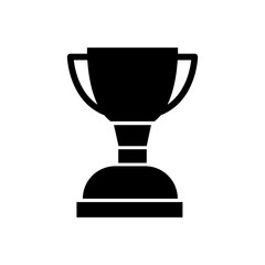 Winner trophy icon vector, symbol of victory event vector illustration on white background..eps