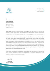 Obraz premium Letterhead vector template for your design