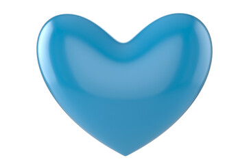 Fototapeta premium blue heart isolated on transparent background