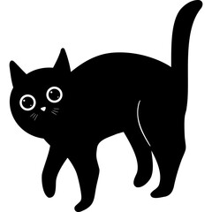 Black Cat Illustration 