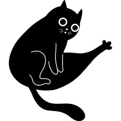 Black Cat Illustration 