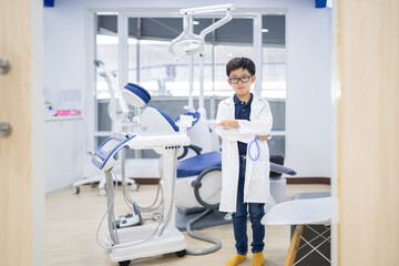 Little Asian doctor dentist