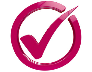 check mark icon on transparent background