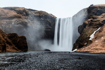 Skogafoss, Iceland, North Atlantic Ocean