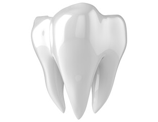 tooth isolated on transparent background