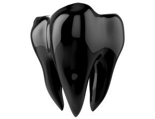 tooth isolated on transparent background