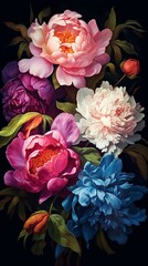  Generative Ai. Painting with flowers