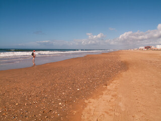 Playa de Punta Umbría, Huelva, Andalucía, España.