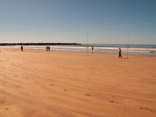Fototapeta na wymiar Playa de Punta Umbría, Huelva, Andalucía, España.
