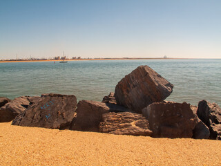 Playa de Punta Umbría, Huelva, Andalucía, España.