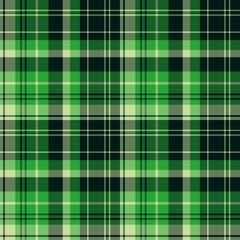 Seamless pattern in exciting green colors for plaid, fabric, textile, clothes, tablecloth and other things. Vector image.